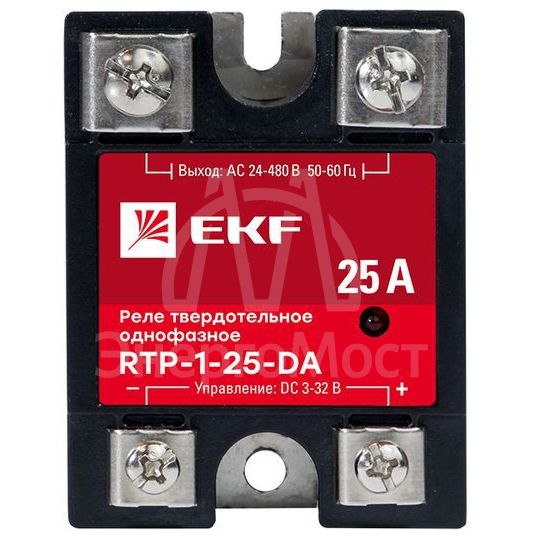 Реле твердотельное однофазное RTP-25-DA PROxima EKF rtp-1-25-da