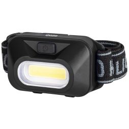 Фонарь налобный H9-L1W-bk 1Вт COB 100лм 3 режима: 100проц./30проц./мигающ. 3хAAA (не в компл.) ФАZА 5022386