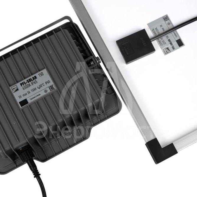 Прожектор светодиодный PFL SOLAR 150 6500К IP65 (в компл. с солнечной панелью и пультом) JazzWay 5044425