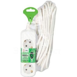 Удлинитель электрический UDL-16-3100-E Greenline 3 розетки с заземлением 10м ПВС 3х1кв.мм Эра Б0064983