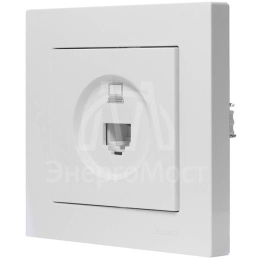 Розетка компьютерная 1-м СП Vesna механизм бел. LEZARD 742-0288-139