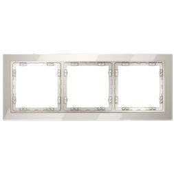 Рамка 3-м S70 стеклян. кашемир Voltum VLS110303