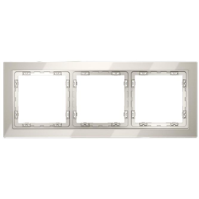 Рамка 3-м S70 стеклян. кашемир Voltum VLS110303