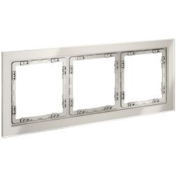 Рамка 3-м S70 стеклян. кашемир Voltum VLS110303