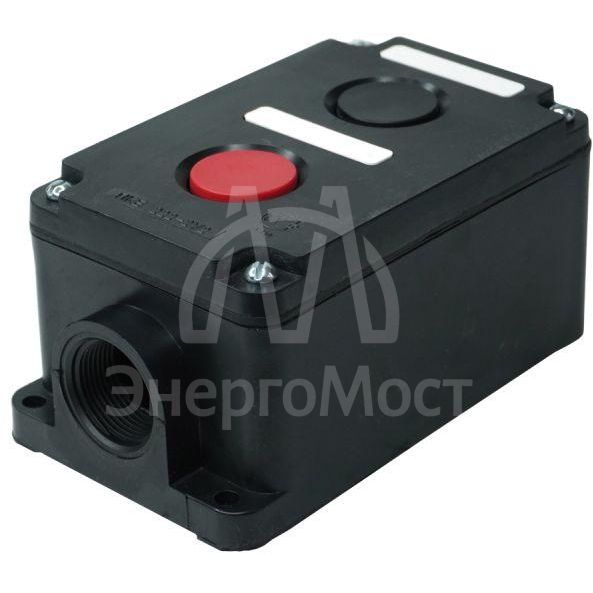 Пост кнопочный ПКЕ 222-2 У2 10А 660В 2 элемента черн. и красн. цилиндр накладной IP54 пост управления Электротехник ET519076