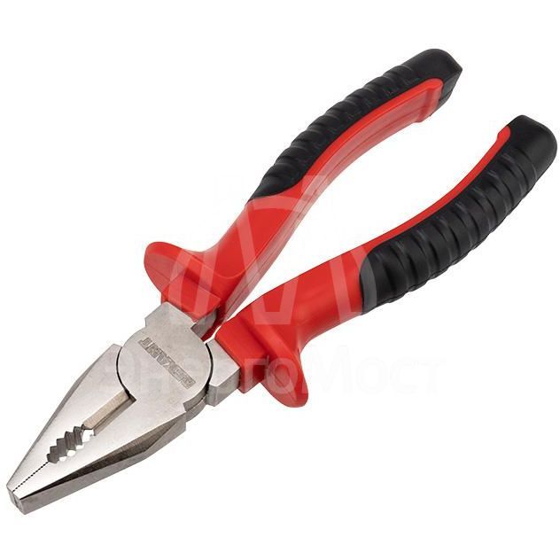 Плоскогубцы комбинированные 180мм никелированные двухкомпонентные рукоятки Rexant 12-4612