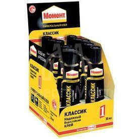 Клей Момент-1 30мл в шоу-боксе Момент C0036323