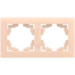 Рамка 2-м Валенсия крем. PROxima EKF EWM-G-302-20