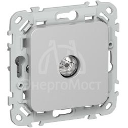 Розетка телевизионная оконечная СП FLITE РТВм-1-1-1-ФлА тип M экранир. механизм алюм. IEK FI-A13-O-K47