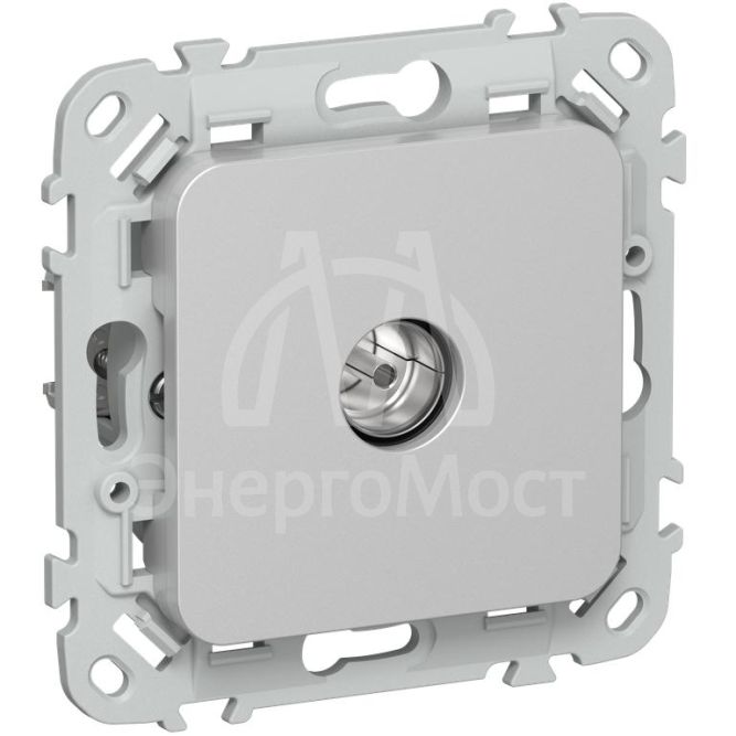 Розетка телевизионная оконечная СП FLITE РТВм-1-1-1-ФлА тип M экранир. механизм алюм. IEK FI-A13-O-K47