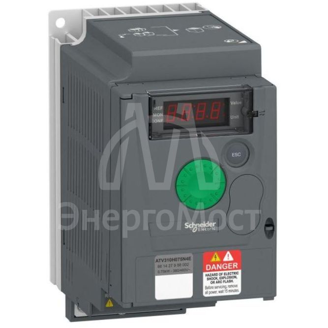 Преобразователь частоты ATV310 0.75кВт 380В 3ф SchE ATV310H075N4E