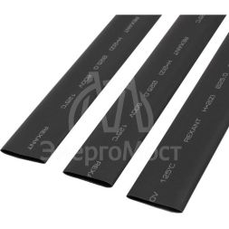 Трубка термоусадочная 25.0/12.5 1м черн. Rexant 22-5008