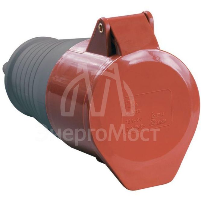 Розетка кабельная 16А 380В 3P+PE+N ССИ-215 IP44 IEK PSR22-016-5