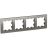 Рамка 4-м AtlasDesign универс. сталь SchE ATN000904