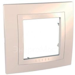Рамка 1-м Unica монобл. беж. SchE MGU2.002.25M