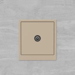 Розетка телевизионная проходная TV KANT ванильн. марципан DKC 7015513