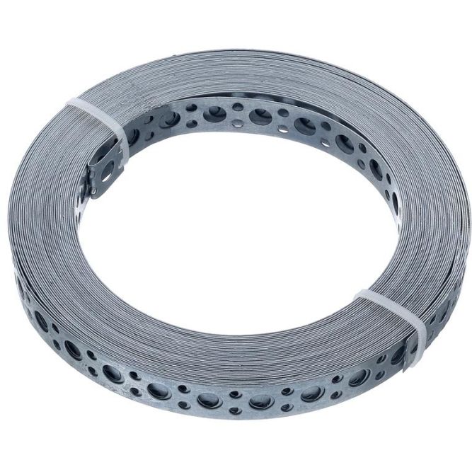 Лента монтажная 0.55х12 прямая 10м цинк этикетка СТРОЙМЕТИЗ 4520079