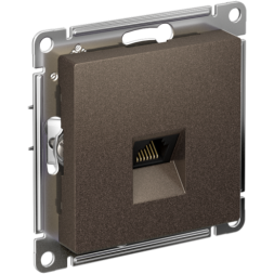 Механизм розетки компьютерной AtlasDesign RJ45 мокко SchE ATN000683