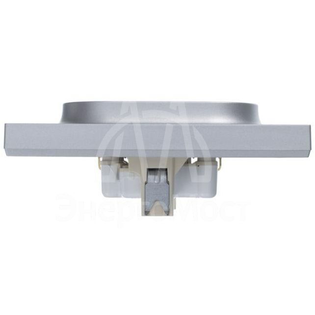 Розетка 2-м AtlasDesign 16А с заземл. в сборе алюм. SchE ATN000324