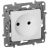 Механизм розетки 1-м СП Etika 16А IP31 250В 2P без заземл. защ. шторки немецк. стандарт винт. клеммы бел. Leg 672234