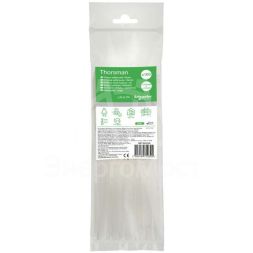 Стяжка кабельная 200х2.5 бел. (уп.100шт) SchE IMT46259