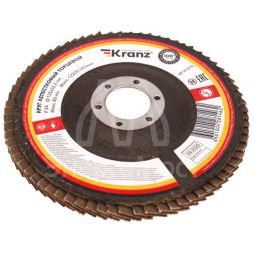 Круг лепестковый торцевой P24 125х22.2мм Kranz KR-90-0010