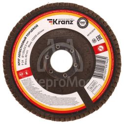 Круг лепестковый торцевой P24 125х22.2мм Kranz KR-90-0010