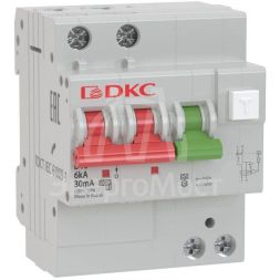 Выключатель автоматический дифференциального тока с защитой от сверхтоков YON MDV63-22C20-A 2п 30мА DKC MDV63-22C20-A