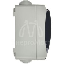 Розетка 2-м ОП Форс РСб22-3-ФСр с защ. крышкой с заземл. IP54 IEK ERS22-K03-16-54-DC