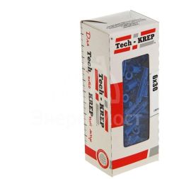 Дюбель четырехраспорный (универсальный) Чапай 6х30 шипы+усы (полипропилен) 100шт Tech-KREP 111469