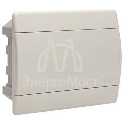 Щит ЩРВ-П-12 IP41 бел. дверца (пром. упак.) Basic EKF pb-v-12w-bas