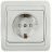 Розетка 1-м CLASSICO защ. шторки с заземл. 2028x бел. ASD / IN HOME 4690612000978