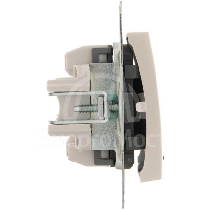 Механизм выключателя 2-кл. 1п СП Karina 10А IP20 с подсветкой жемчуж./бел. перламутр LEZARD 707-3088-112