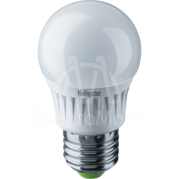 Лампа светодиодная 94 469 NLL-G45-7-230-4K-E27 7Вт шар 4000К бел. E27 560лм 176-264В Navigator 94469