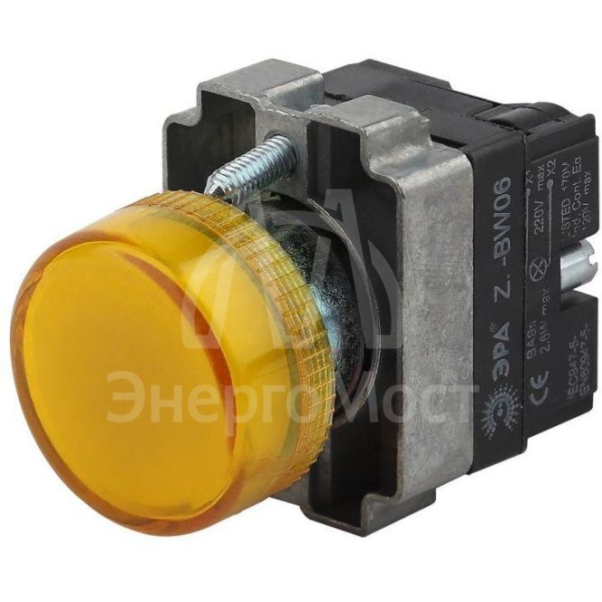 Индикатор LAY5-BU65 d22мм желт. BLS50-BU-K05E ЭРА Б0045622