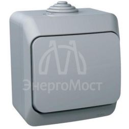 Выключатель 1-кл. ОП Этюд 10А IP44 10AX сер. SchE BA10-041C