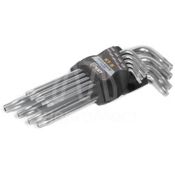 Набор ключей TORX КТ-9 (Т10-Т50) КВТ 79202