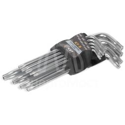 Набор ключей TORX КТ-9 (Т10-Т50) КВТ 79202