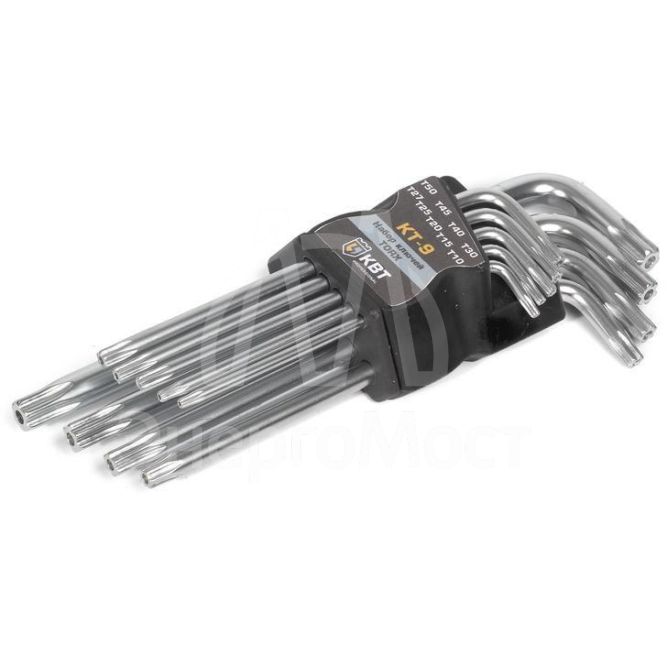 Набор ключей TORX КТ-9 (Т10-Т50) КВТ 79202
