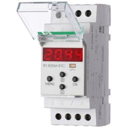 Терморегулятор RT-820M-RTC (от -30 до +140град.C) на шину DIN с датчиком RT823 на проводе 16А DEVI 140R1072R
