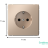 Розетка ArtGallery 16А с заземл. со шторками быстрозажим. клем. механизм песочн. SE GAL001245S