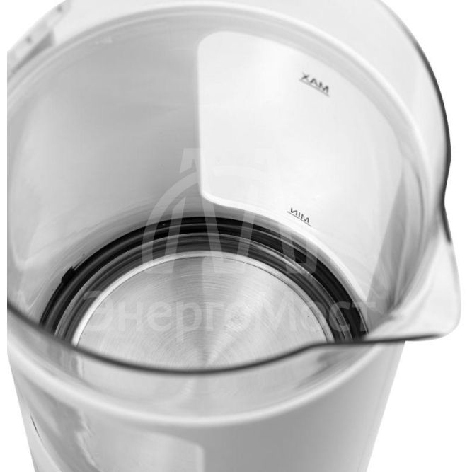 Чайник электрический ELX-KG08-C01 стекло/пластик 1.8л 220-240В 1800Вт бел. ERGOLUX 15334