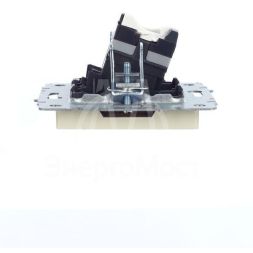 Розетка компьютерная СП RJ45 кат.5E BRITE РК10-БрКр беж. IEK BR-K10-1-K10