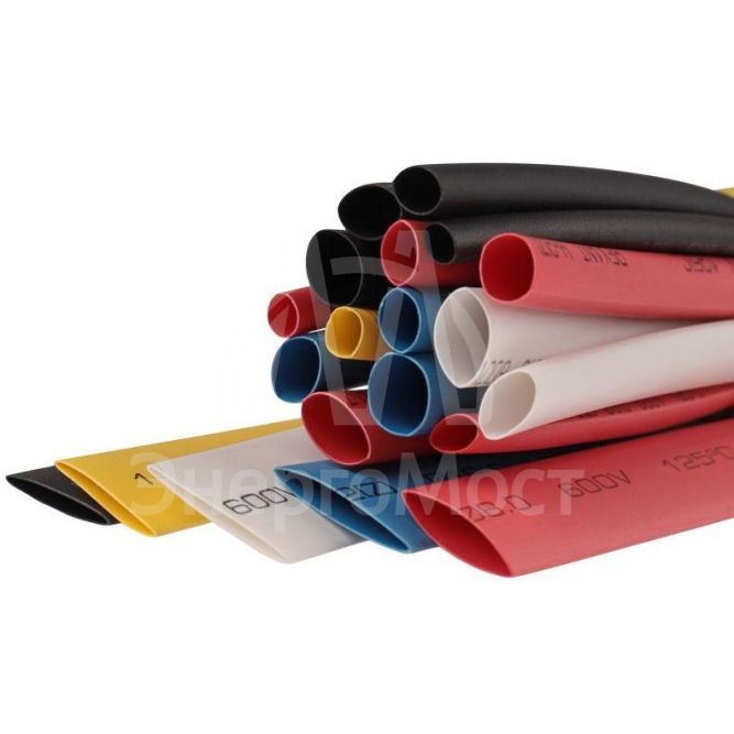 Набор трубок термоусадочных тонкостен. №2 (АВТО импорт) разноцвет. Rexant 29-0102