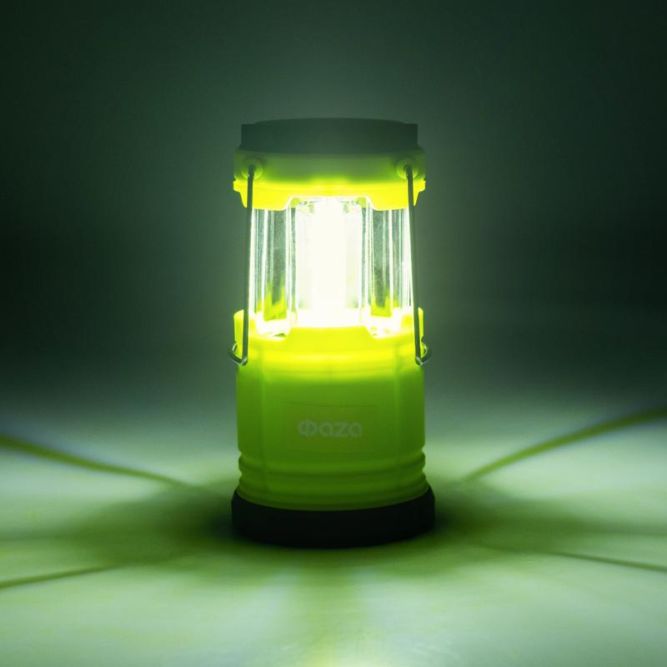 Фонарь светодиодный кемпинговый складной CF3-L1W-gn 1Вт ФАZА 5023482