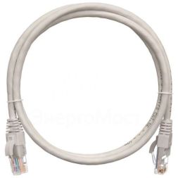Патч-корд U/UTP 5е RJ45/8P8C 4 пары PVC с защитной защелкой мж 1м сер. NIKOMAX NMC-PC4UD55B-010-GY