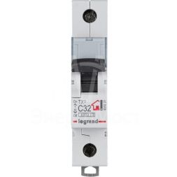 Выключатель автоматический модульный 1п C 32А 6кА TX3 6000 1мод. 230/400В Leg 404031