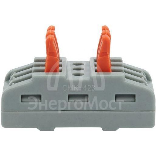 Клемма строительно-монтажная СМК проходная 222-423 3п 0.08-4кв.мм сер. (уп.5шт) Rexant 07-6263-3-05