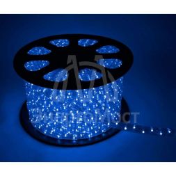 Шнур светодиодный Дюралайт постоянного свечения 2W 220В 1.8Вт/м d13мм (уп.100м) IP44 син. Космос KOC-DL-2W13-B