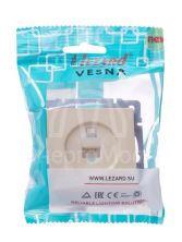 Розетка компьютерная 1-м СП Vesna механизм крем. LEZARD 742-0388-139